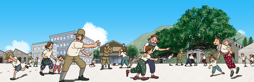 北九州市小倉の旧小倉工廠趾にできた「平和のまちミュージアム」にアニメ製作しました