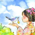 国語教科書｜私と小鳥と鈴と｜もち吉カレンダー令和6（2024）年-4月