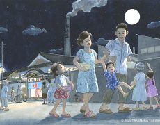 懐かしい思い出｜銭湯の帰り道、月がずっと追いかけてきた