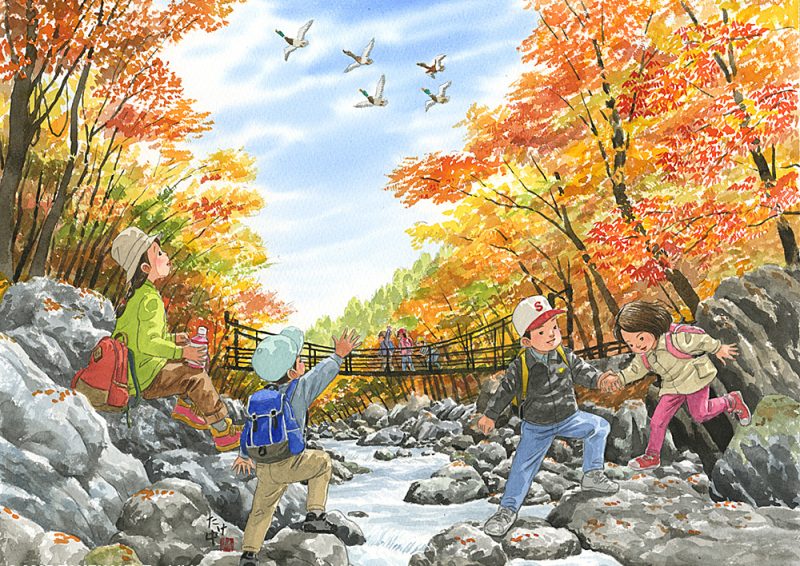 なつかしい思い出｜日本の渓谷の紅葉は美しい