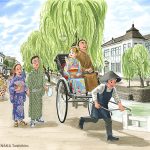 もち吉カレンダー2026｜倉敷美観地区の街並み