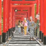 もち吉カレンダー2026｜伏見稲荷の赤鳥居