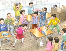 冬の教室|下敷きを擦って髪を逆立てたりピンポンしたり